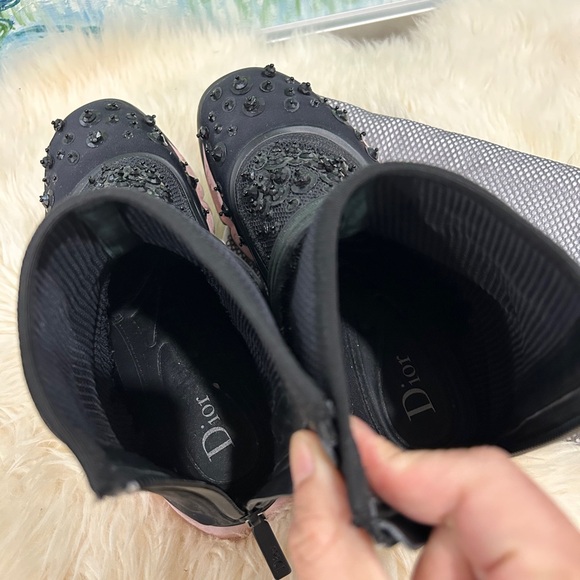 Dior Fusion Embellished Sock Sneakers · Rare Runway Style · Size 36 - Picture 9 of 13